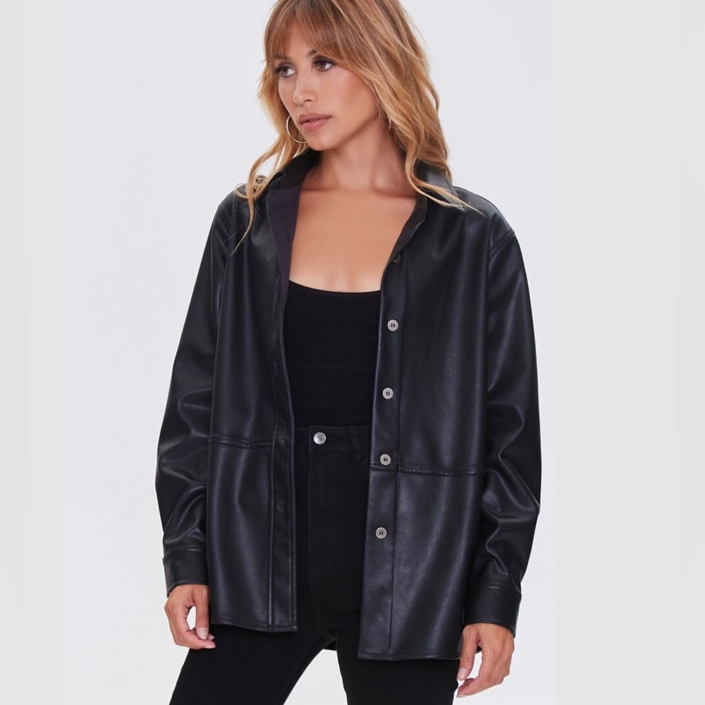 Faux Leather Jacket